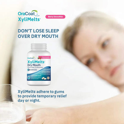 100 Count Oracoat XyliMelts for Dry Mouth (Night & Day) - Mint Flavor