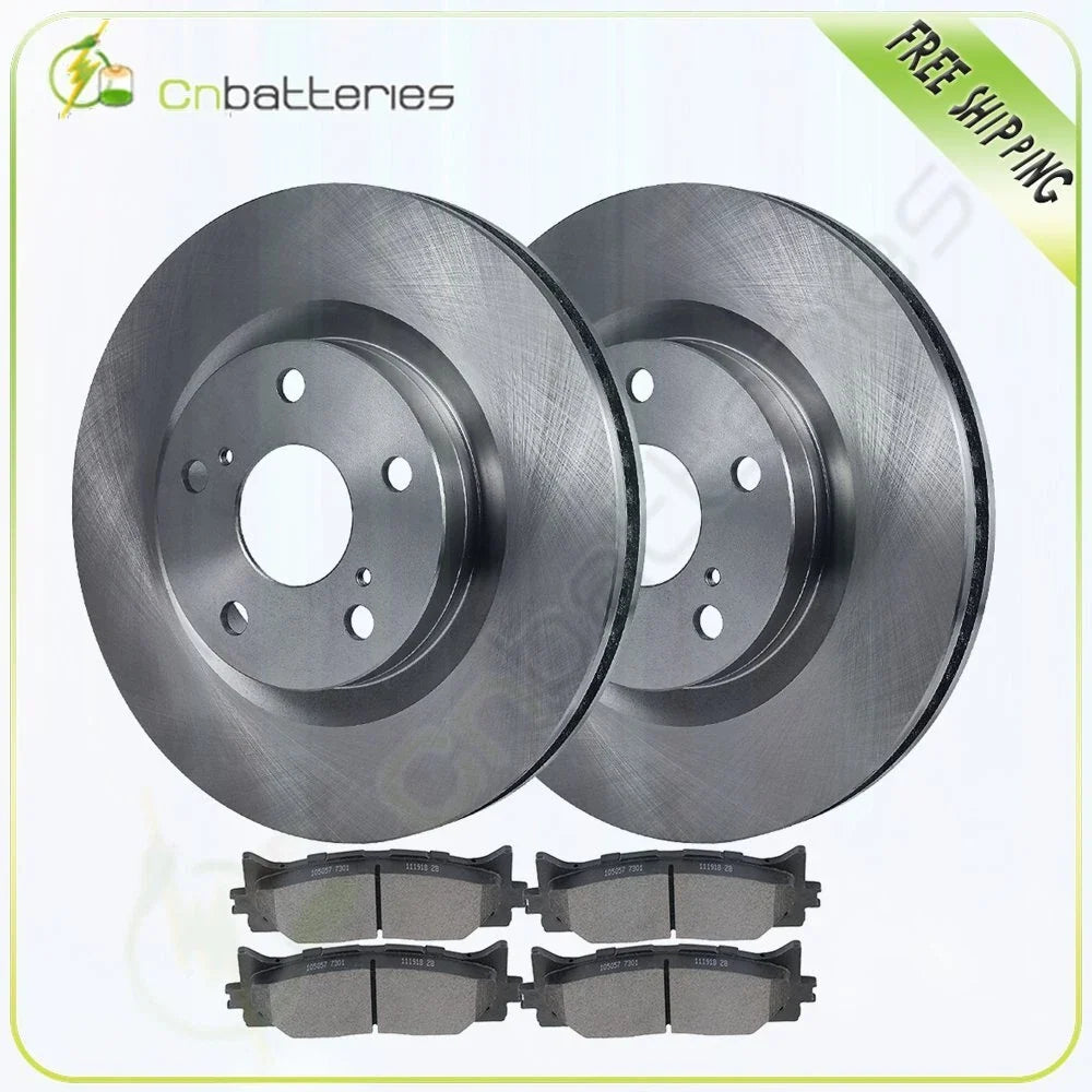 Front Brake Pads and Rotors for Toyota Avalon (2008–2018), Camry (2007–2011)
