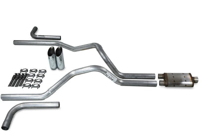 Dual Exhaust Kit for Chevy GMC 1500 (1996–1999) - 2.5" Magnaflow XL Slash Tips