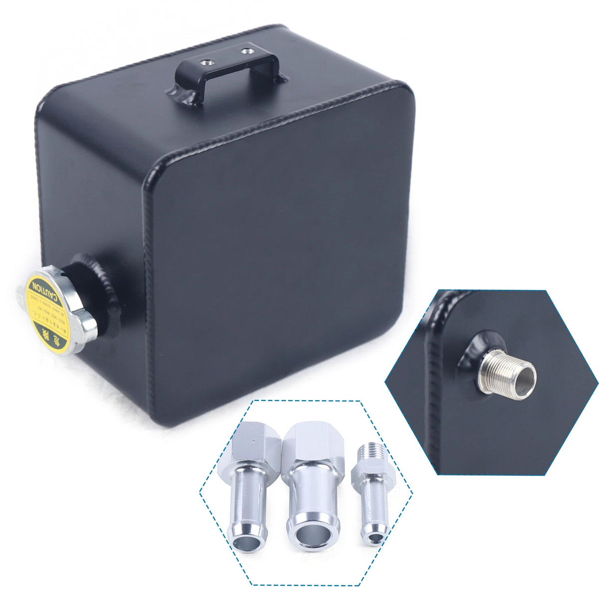 2.5L Portable Aluminum Fuel Tank for Racing Drift (No Specific Years)