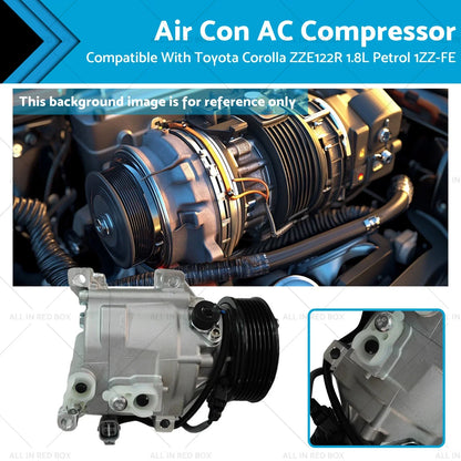 AC Compressor for Toyota Corolla ZZE122R 1.8L Petrol (2002-2007)