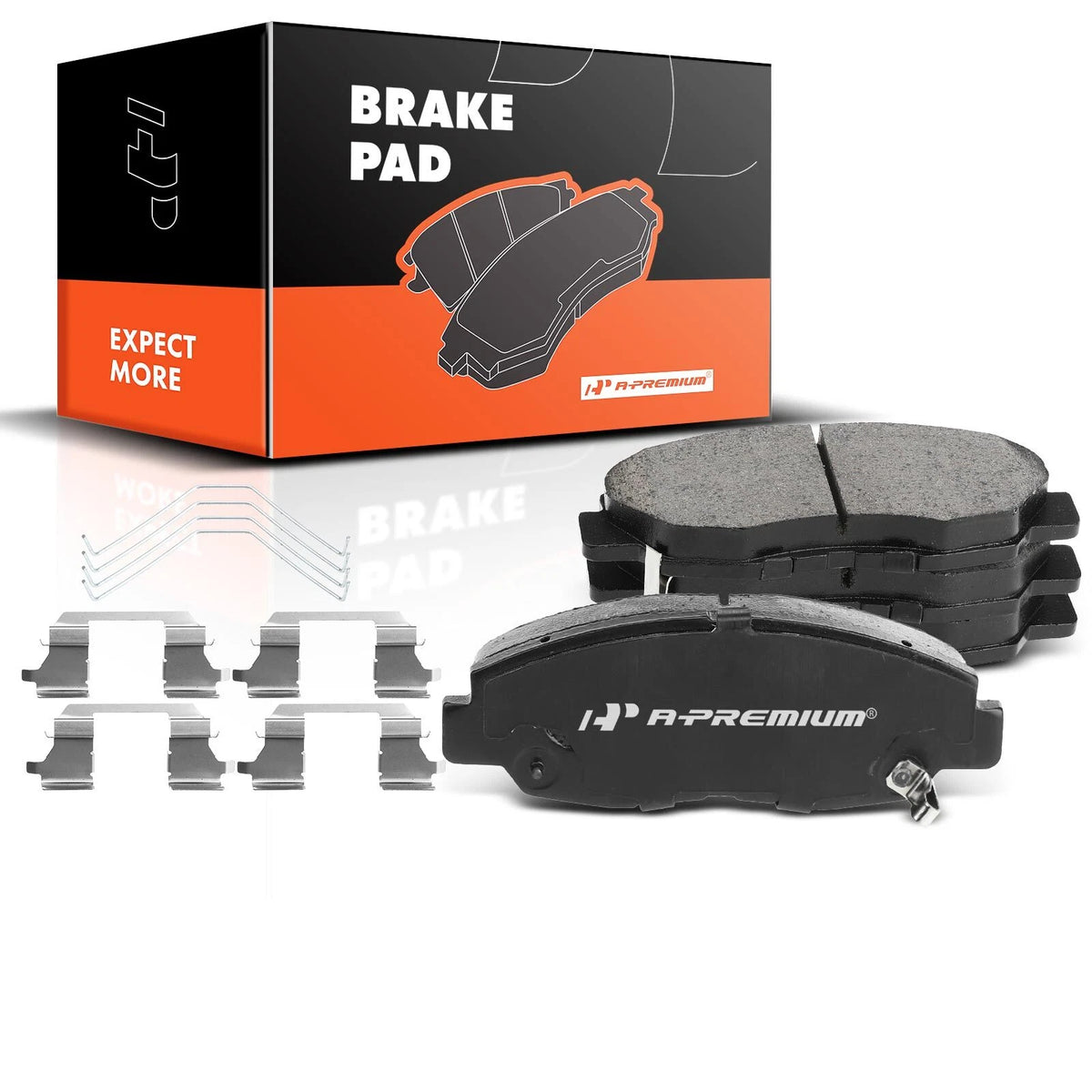 Set of 4 Front Ceramic Brake Pads for Honda Civic (2012–2015) SBC1578, ZD1578, 171578