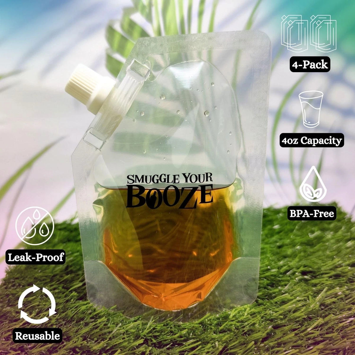 Pack of 4 Soft Flasks for Cruise