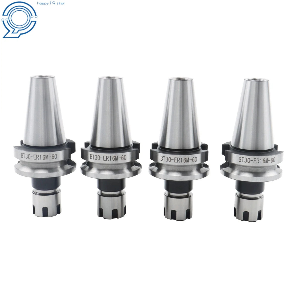 Set of 4 BT30 ER16 Collet Chucks for Mini Tool (G2.5 20K RPM)