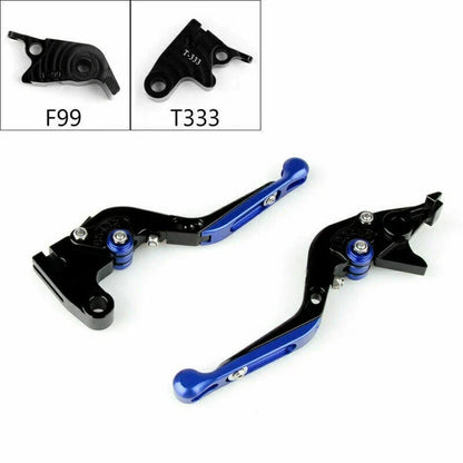 Adjustable Folding Brake Clutch Levers for R Blue T9