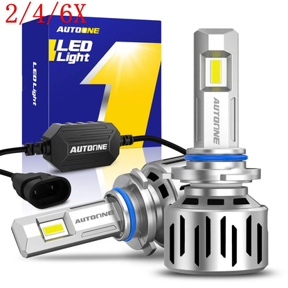 2X 9005 HB3 LED Headlight Bulbs Kit for High/Low Beam (4000LM)