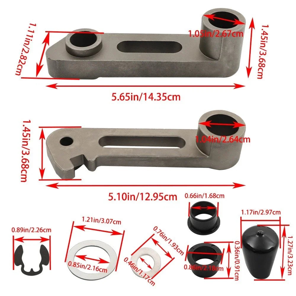 Deck Idler Arms Tensioner & Bushing Rebuild Kit for John Deere (M143350, M136635)