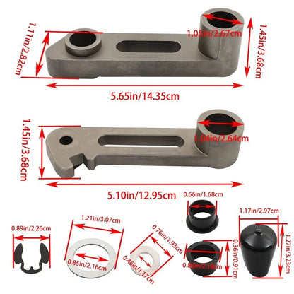 Deck Idler Arms Tensioner & Bushing Rebuild Kit for John Deere (M143350, M136635)
