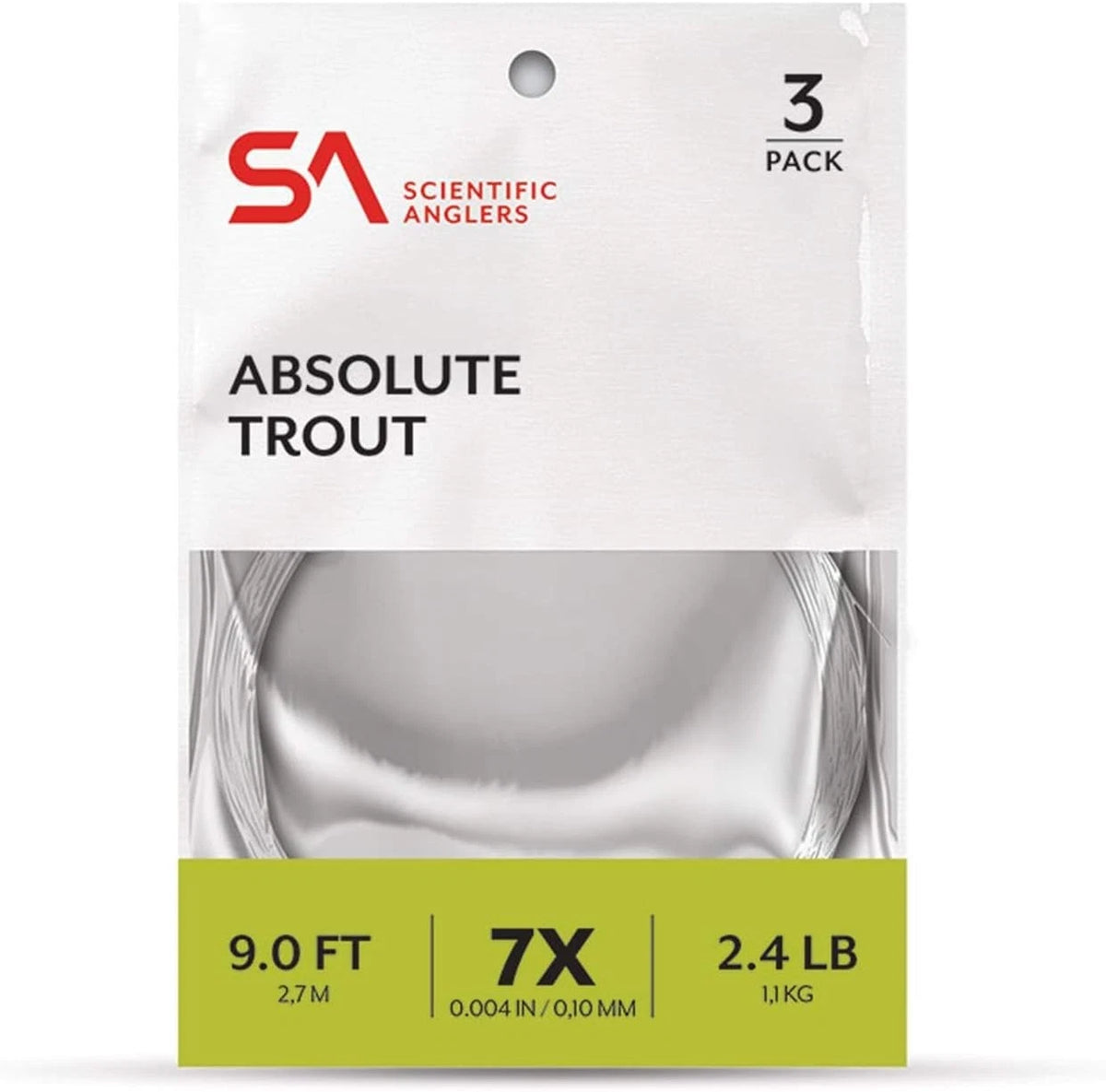 9ft Trout Fishing Leader - High Knot Strength, Eco-Friendly