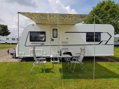 Awning Canopy for Caravan Campervan (2.4m x 3m) - Camo Green