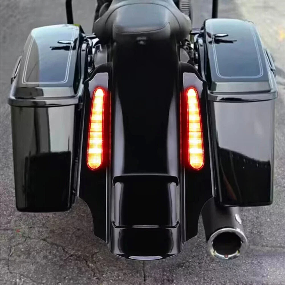 CVO 4" Stretched LED Rear Fender Black for Harley Touring (1993–2008)