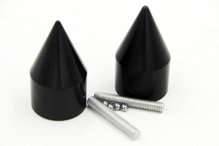 Black Spike Bar Ends for Suzuki GSXR 600 (1992–2013)