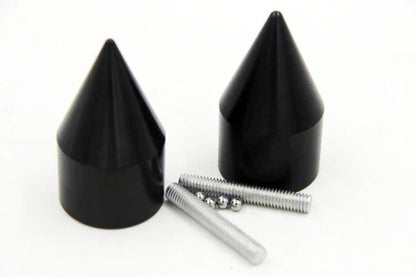 Black Spike Bar Ends for Suzuki GSXR 600 (1992–2013)