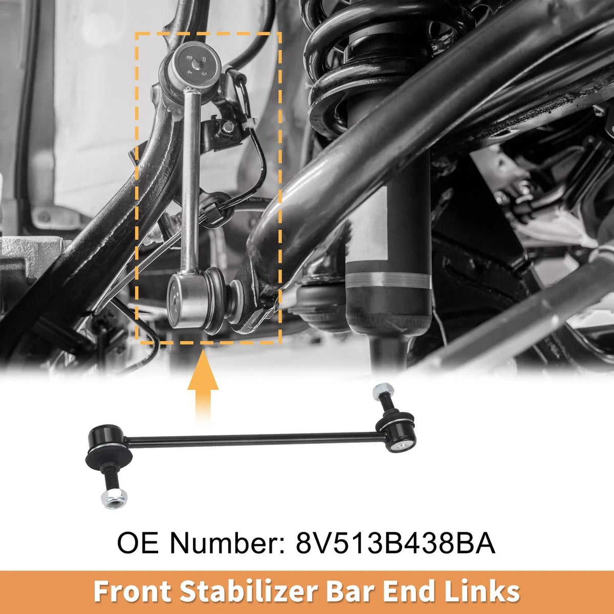 2X Front Sway Bar Links for Ford C-Max Kuga (No. 8V513B438BA)