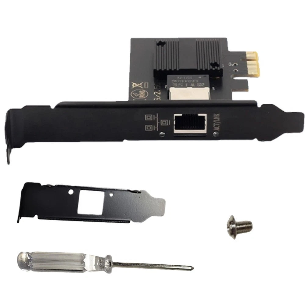 2500Mbps PCIe to RJ45 Ethernet Network Adapter for Desktop