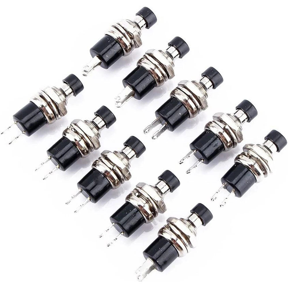 20PCS Mini Lockless Momentary Push Button Switch - Red Black