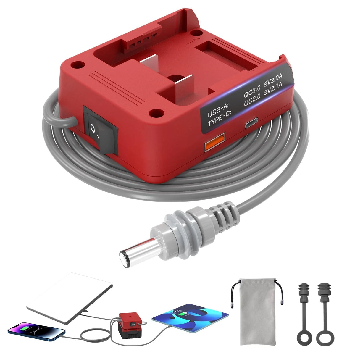 Deckit Starlink Mini Battery Adapter for Milwaukee M18 (Compatible)