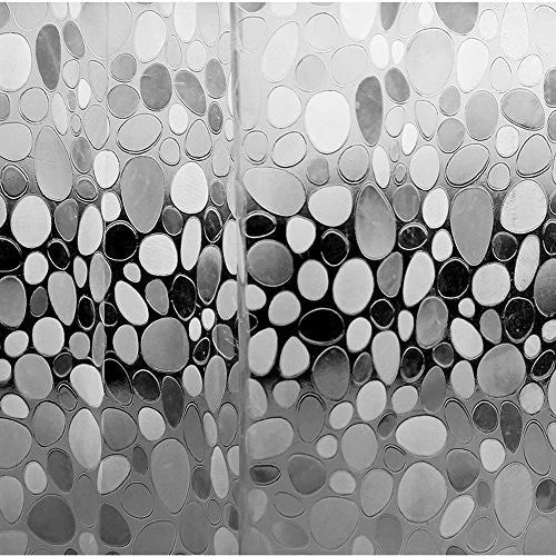 72 x 96 Inch Cobblestone-Clear Curtain for Home Decor (Pack of 1)