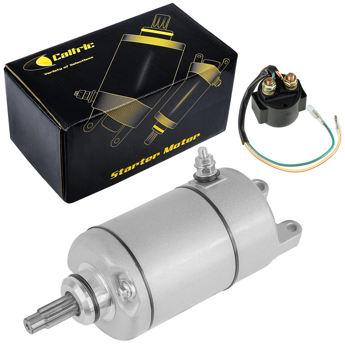 Starter & Relay Solenoid for Honda TRX300EX Sportrax 300 (1993–2003) 18329AA2001, 31200HM3671, 35850HM3000