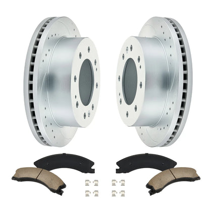 Drilled Rotors and Ceramic Brake Pads for Honda CR-V 2007–2016 (2.4L)