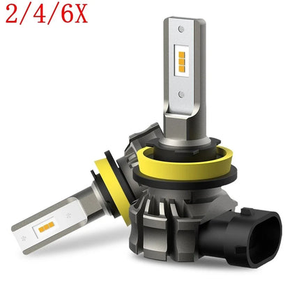 Set of 2 H11 H8 LED Bulbs 3000K Golden Yellow Fog DRL Light