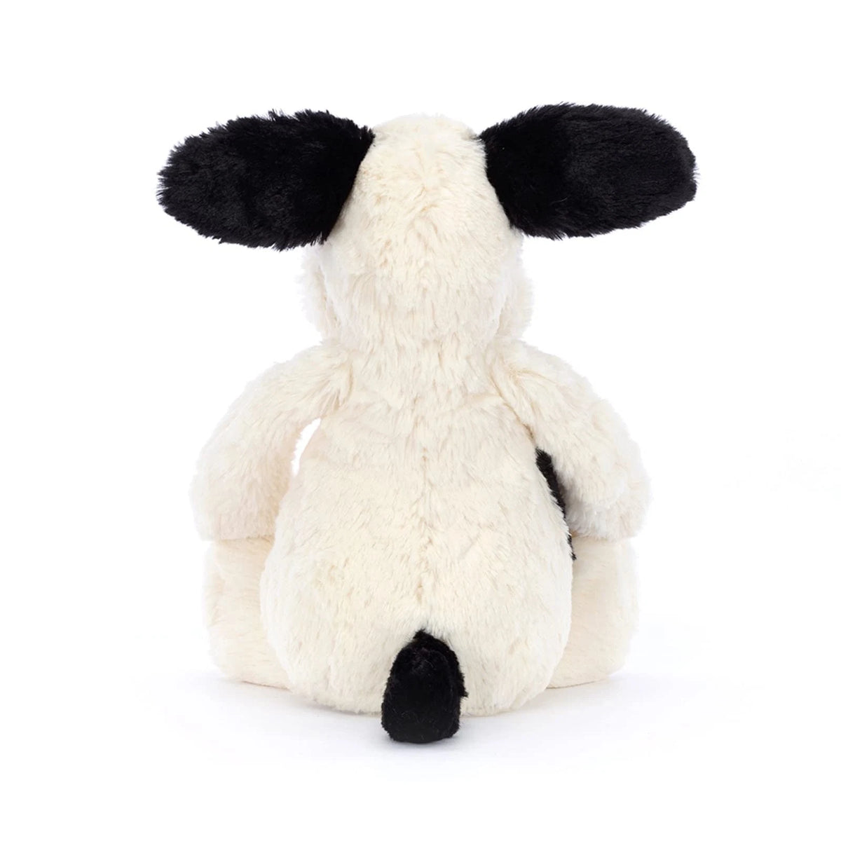 Jellycat Bashful Black and Cream Puppy Stuffed Animal - Medium 12"