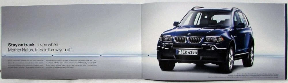 Sales Brochure for BMW X3 Sports Activity Vehicle (2004)