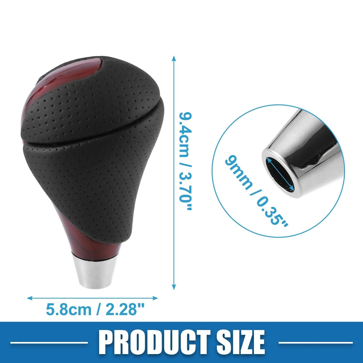 Gear Shift Knob for Lexus ES300h ES350 GS300 GS350 (2013–2021) Black Red