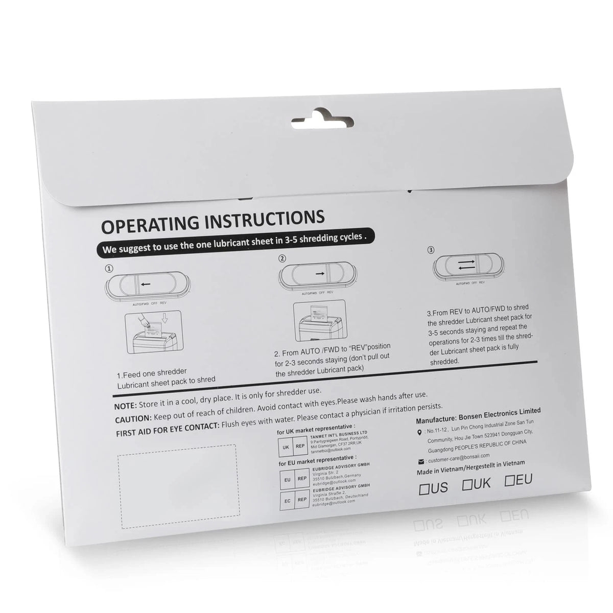 24-Pack Lubricant Sheets for Bonsaii Paper Shredder (8.4 X 5.9 Inch)