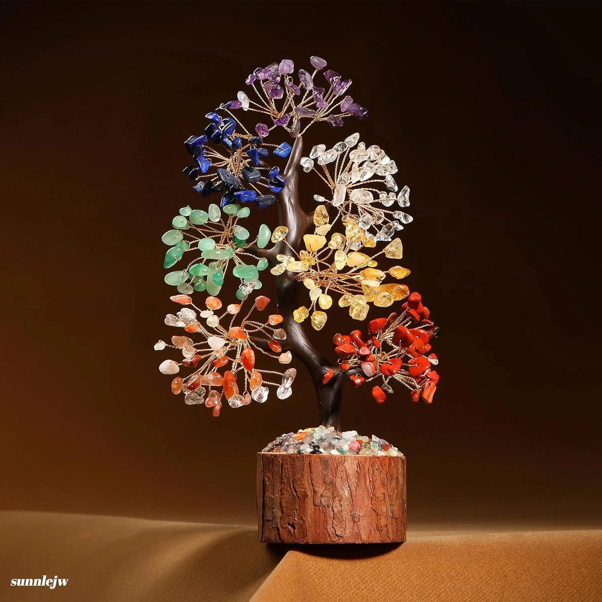 7 Chakra Crystal Tree of Life for Healing Gifts (No Part Numbers)