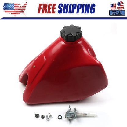 Plastic Fuel Tank & Gas Cap for Honda XR200R (1985–2002) Replace 17520-KT0-670ZA, 17520-KT0-770ZA