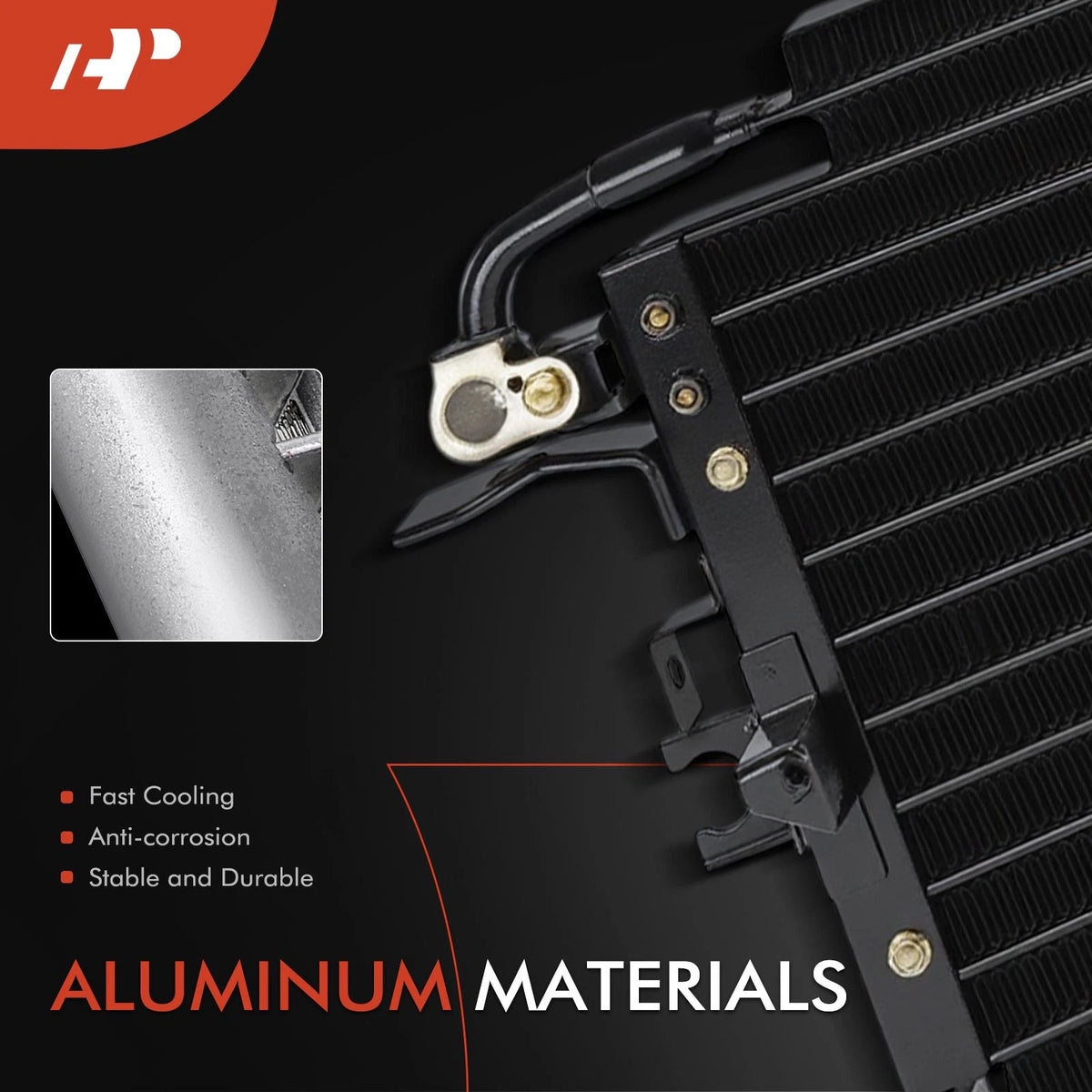 A-Premium A/C Condenser w/ Bracket for Toyota Pickup (1994–1995) 8846035130, 8846004030, CN4590PFC