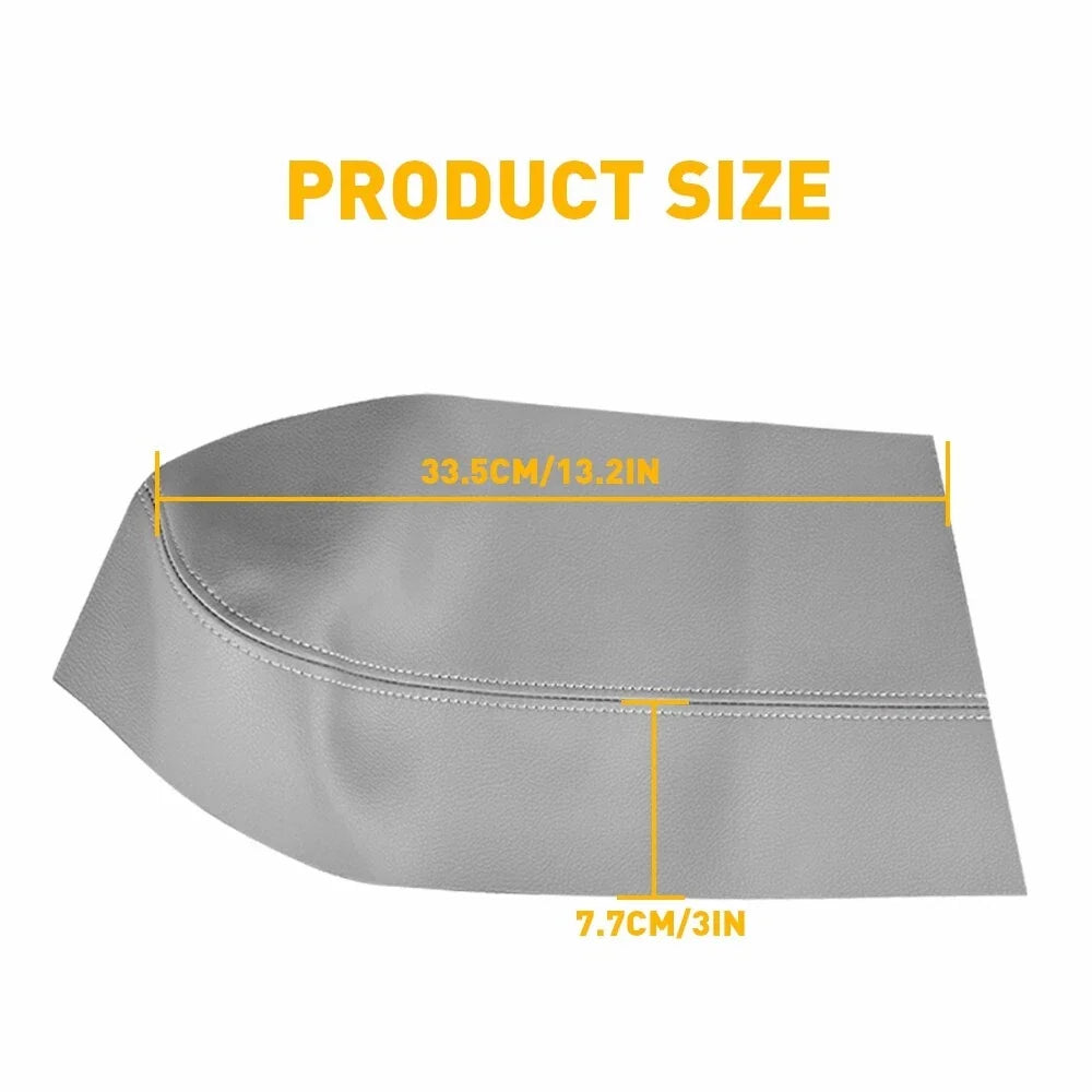 Leather Rear Door Panels Armrest Cover for Honda Pilot (2009–2015) Gray