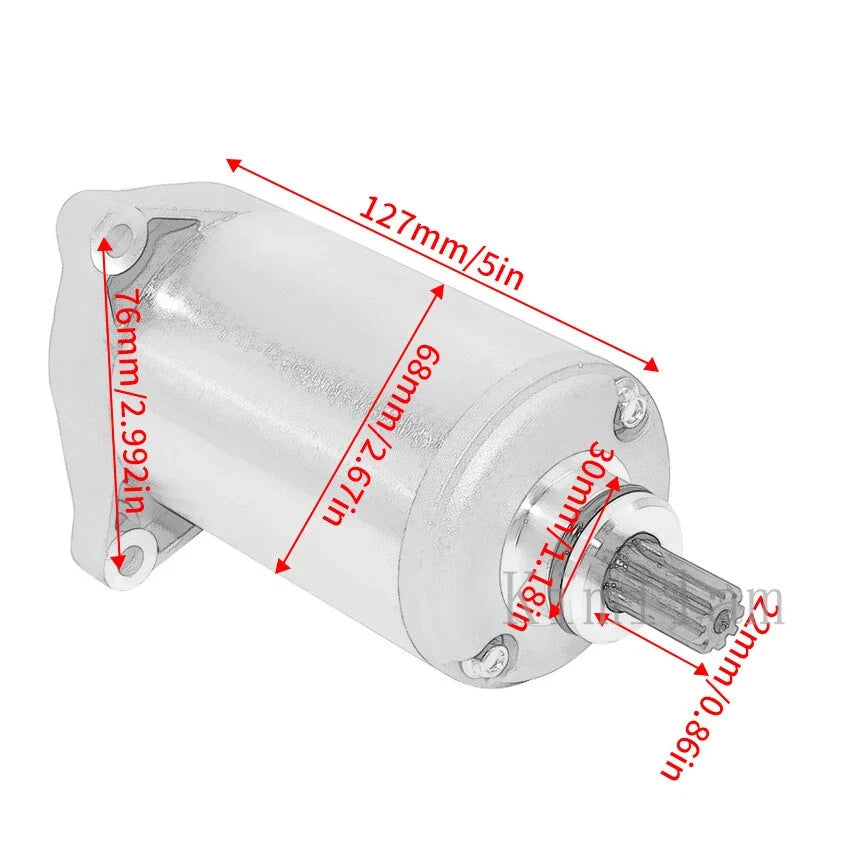 Starter Motor for Suzuki GZ250 Marauder (1999–2011) GN250 (1982–2001) TU250X (1997–2009)