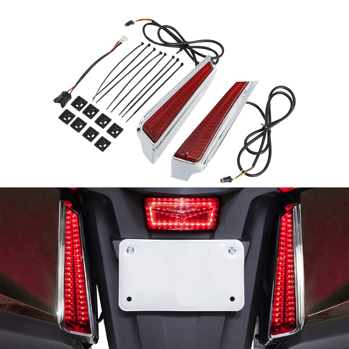 Rear LED Filler Panel Lights for Honda Goldwing GL1800 (2018–2024)