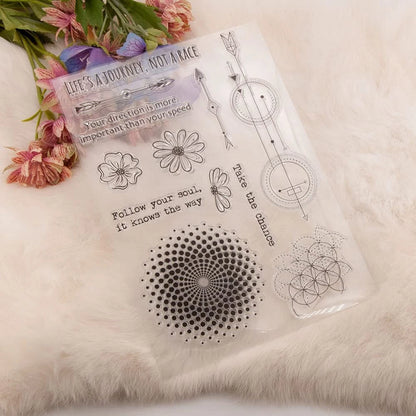 Clear Stamps for Floral Greeting Cards (No Part Numbers)
