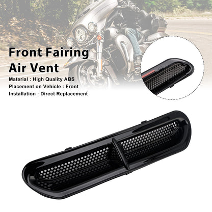 Front Fairing Air Vent Trim for Harley Touring Street Glide Electra Glide (2014–2024) M549-A576-BLK