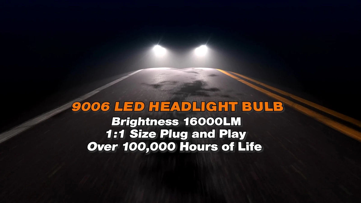 2X NOVSIGHT 9006 HB4 LED Headlight Bulbs for NOVA500-N93-9006, HB4 9006