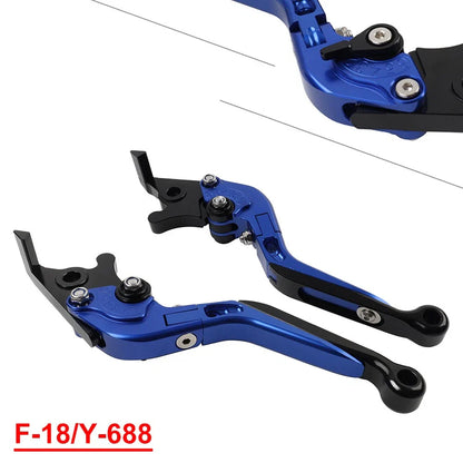 Blue Extendable Brake Clutch Levers for Honda CRF1100L CRF1000L Africa Twin (2020-2023)