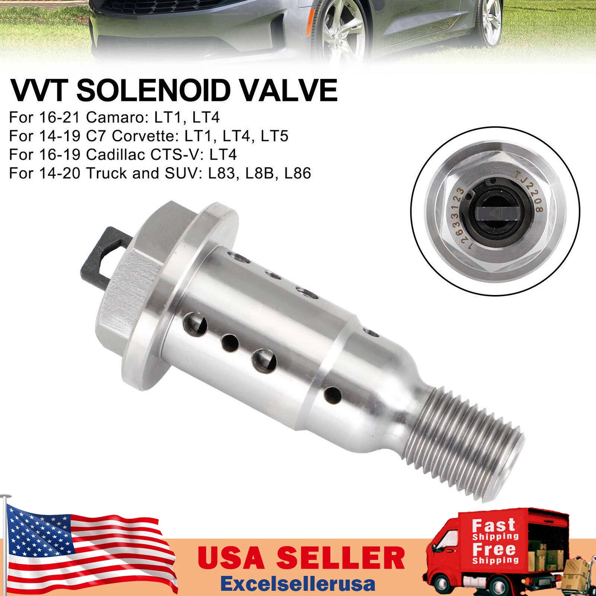 Camshaft Bolt/VVT Solenoid Valve for LT Engines 5.3 6.2 (2014–Present) 12697047, 12681018