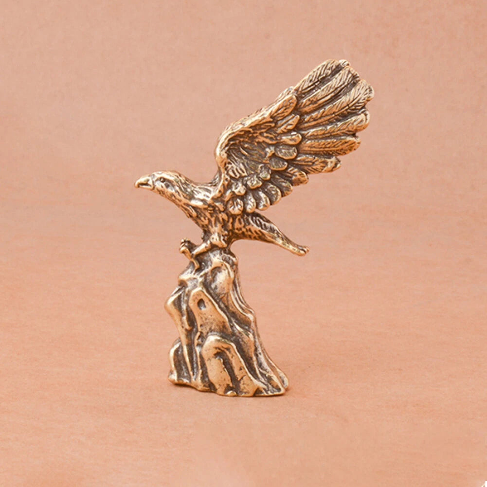 Brass Eagle Figurine Statue for Office Table Decoration