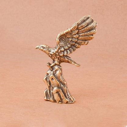 Brass Eagle Figurine Statue for Office Table Decoration