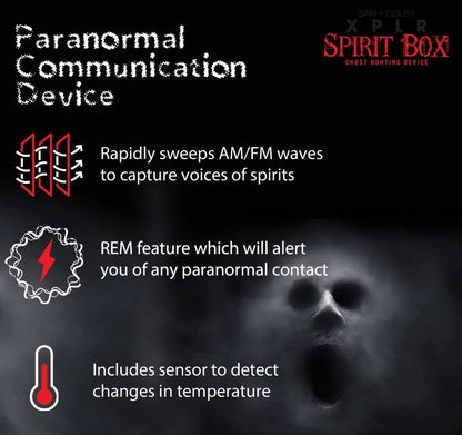 Sam and Colby XPLR Spirit Box for Paranormal Detection Equipment