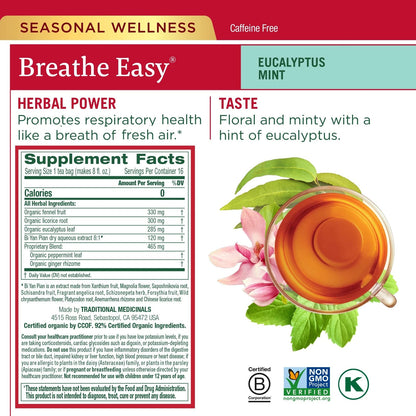 Set of 6 Organic Seasonal Care Tea 16 Count