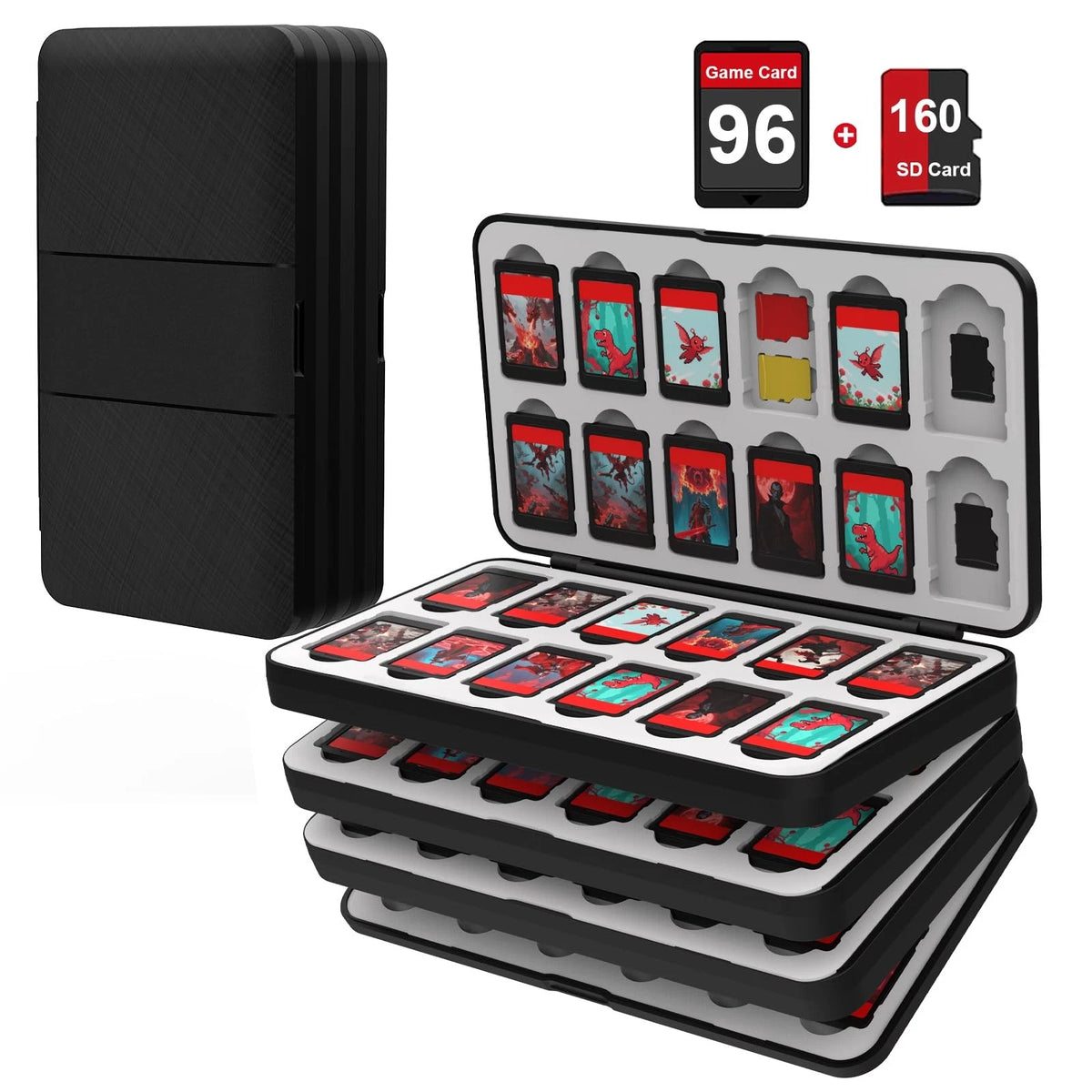 96-Slot Game Card Holder for Nintendo Switch