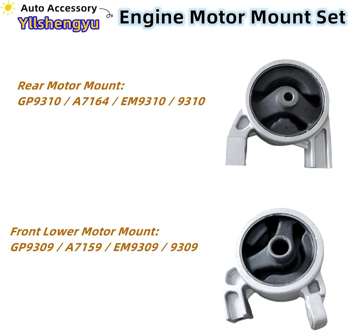 Set of 4 Engine Motor Transmission Mounts for Accent/Rio/Rio5 (2006) BBAA35