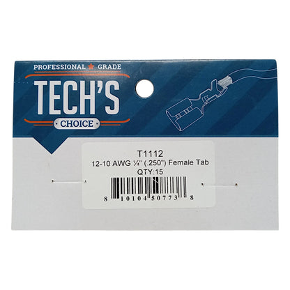 Pack of 15 High Temperature Female Slip-ons for 12-10 Wire