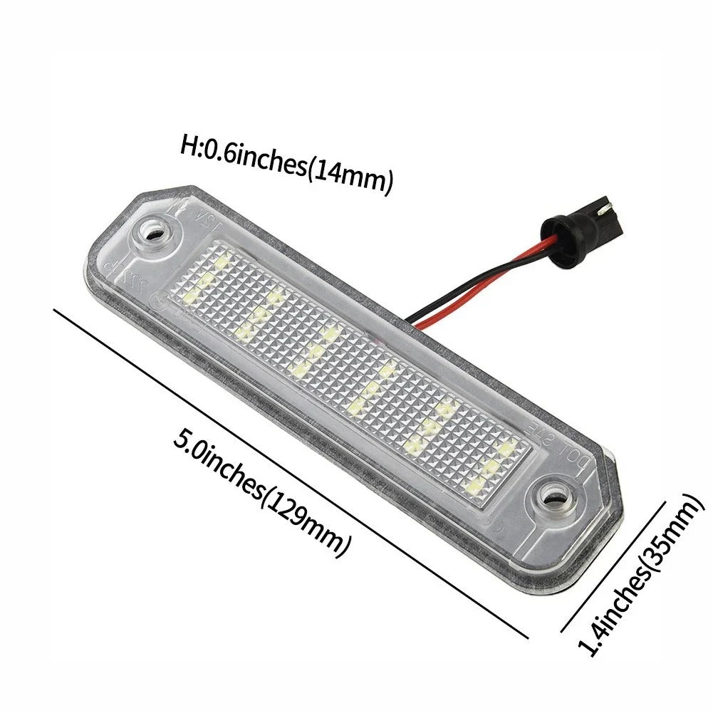 Set of 2 License Plate Lamps for Car 300LM (34100-S04-A01, 34100S04A01)