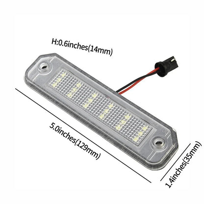 Set of 2 License Plate Lamps for Car 300LM (34100-S04-A01, 34100S04A01)