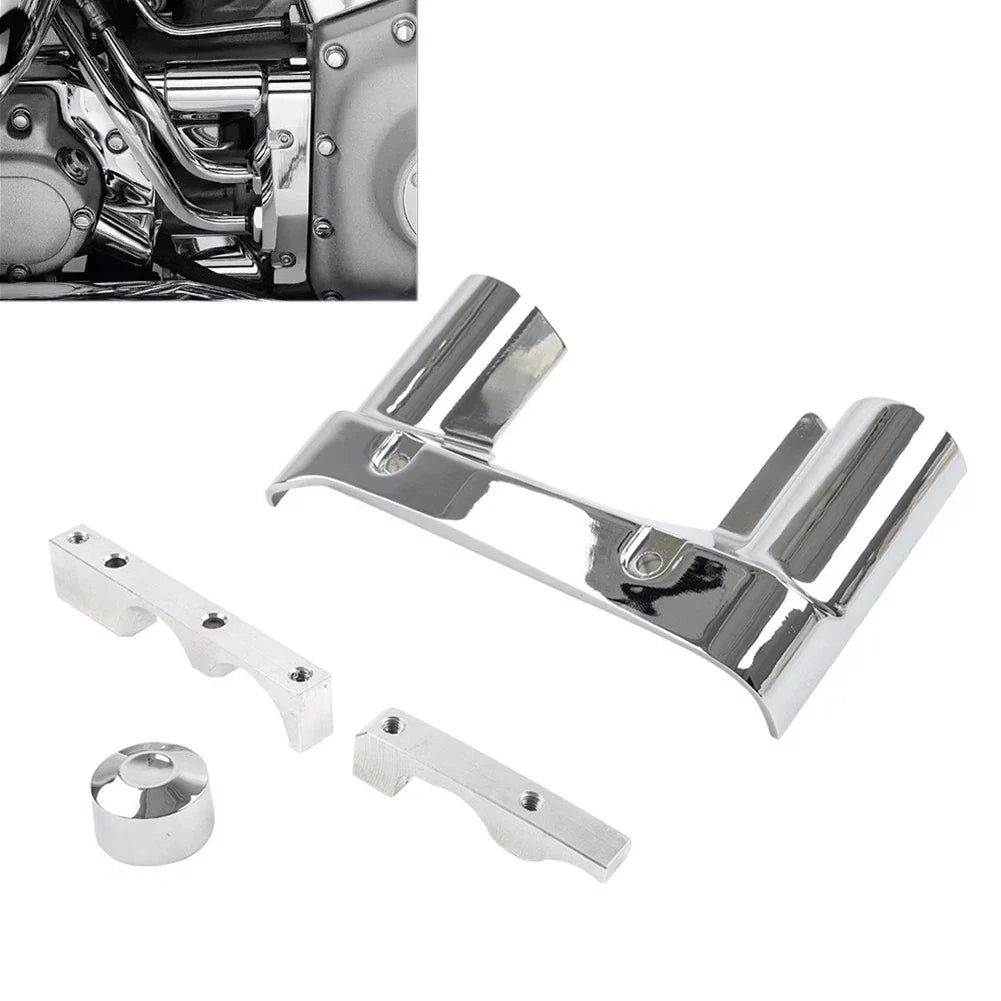 Nacelle Oil Line Cover Chrome for Harley Softail FXST Fat Boy FLSTF (1990–2023)